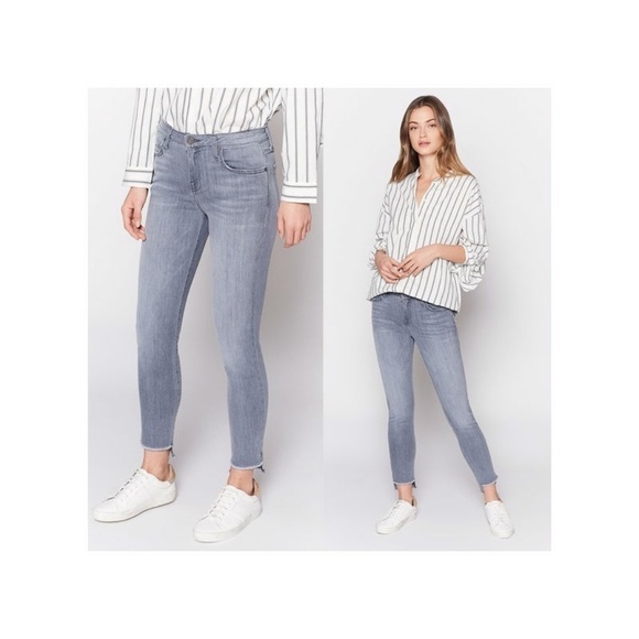 💕JOIE💕 Midrise Ankle Skinny Jean Frayed Step Hem ~ Cinder 27 NWT - Picture 3 of 6